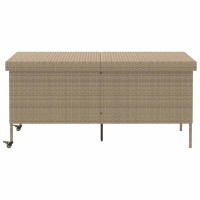 Produktbild för Dynbox med hjul Beige 160x55x75 cm konstrottning