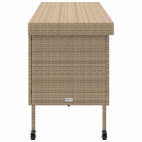 Produktbild för Dynbox med hjul Beige 160x55x75 cm konstrottning