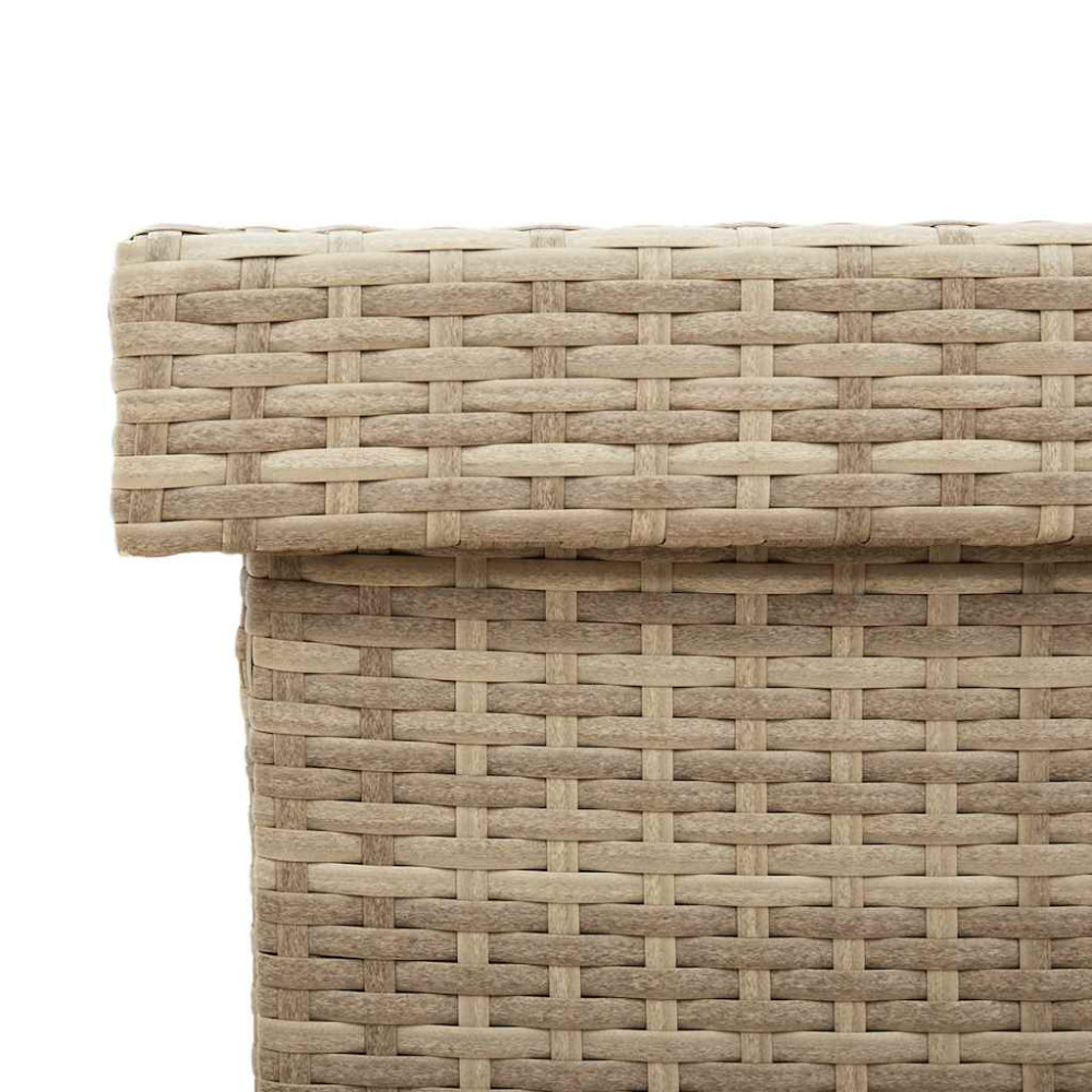 Produktbild för Dynbox med hjul Beige 160x55x75 cm konstrottning