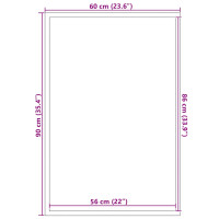 Produktbild för Dörrmatta antracit 60x90 cm