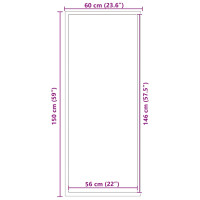 Produktbild för Dörrmatta antracit 60x150 cm