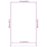 Produktbild för Dörrmatta antracit 115x200 cm
