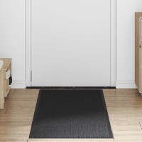 Produktbild för Dörrmatta svart 60x150 cm