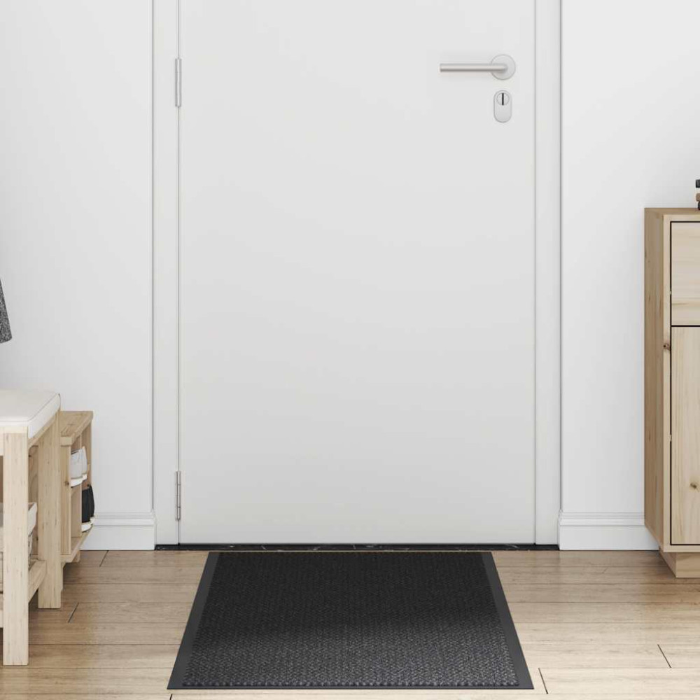 Produktbild för Dörrmatta svart 60x150 cm