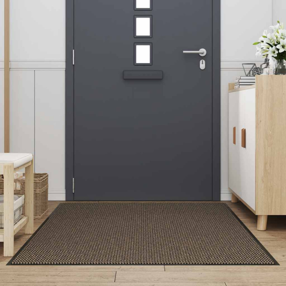 Produktbild för Dörrmatta brun 115x200 cm