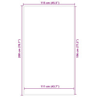 Produktbild för Dörrmatta antracit 115x200 cm