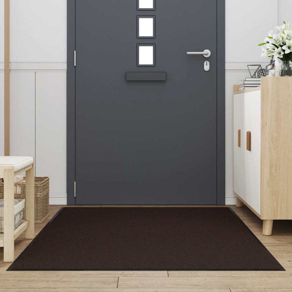 Produktbild för Dörrmatta brun 115x200 cm