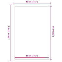 Produktbild för Dörrmatta brun 115x200 cm