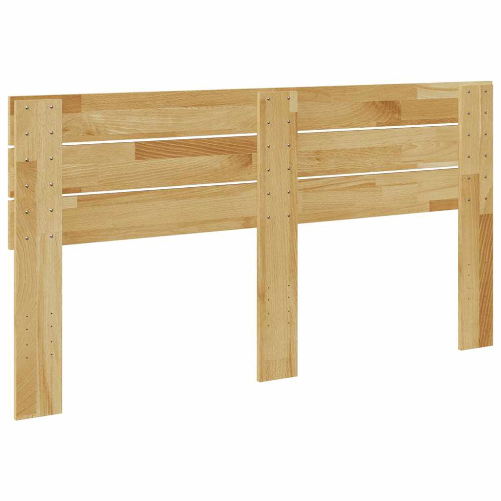Produktbild för Sänggavel 160 cm massivt trä ek