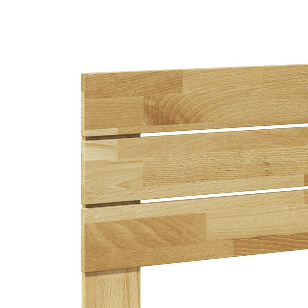 Produktbild för Sänggavel 160 cm massivt trä ek