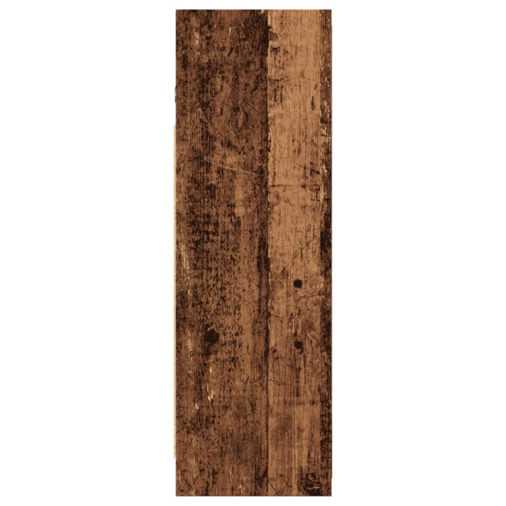 Produktbild för Spegelskåp för badrum åldrat trä 62,5x20,5x64cm konstruerat trä
