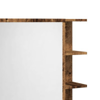 Produktbild för Spegelskåp för badrum åldrat trä 62,5x20,5x64cm konstruerat trä