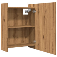 Produktbild för Spegelskåp för badrum artisan ek 62,5x20,5x64cm konstruerat trä