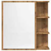Produktbild för Spegelskåp för badrum artisan ek 62,5x20,5x64cm konstruerat trä