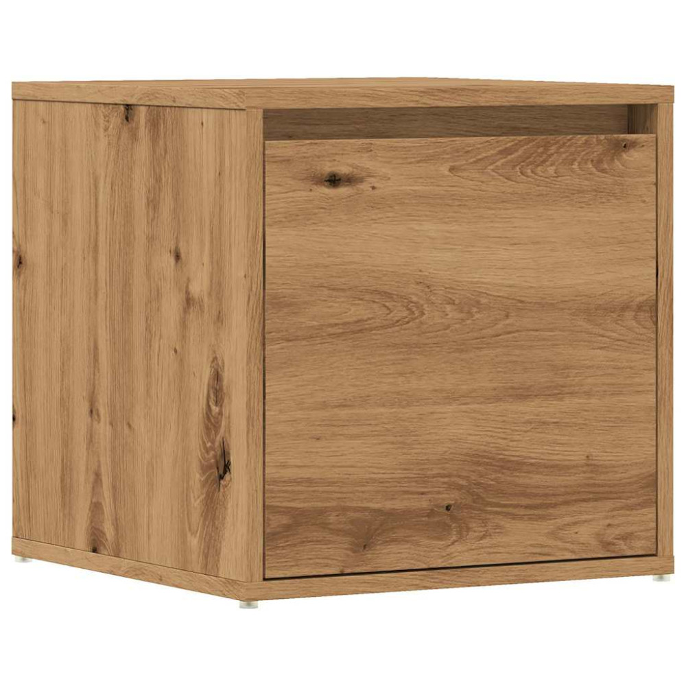 Produktbild för Lådlåda hantverksmässig ek 40,5x40x40 cm konstruerat trä