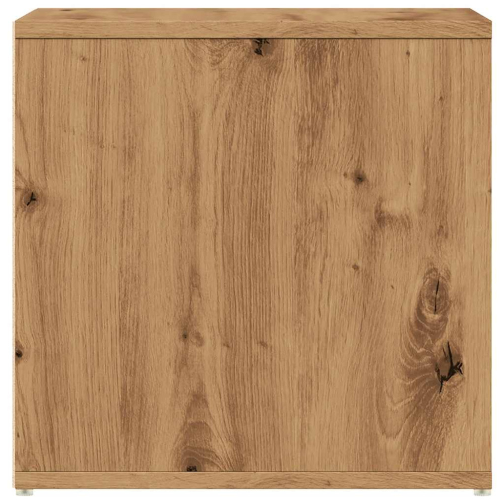 Produktbild för Lådlåda hantverksmässig ek 40,5x40x40 cm konstruerat trä