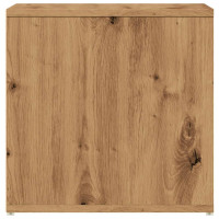 Produktbild för Lådlåda hantverksmässig ek 40,5x40x40 cm konstruerat trä