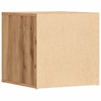 Produktbild för Lådlåda hantverksmässig ek 40,5x40x40 cm konstruerat trä