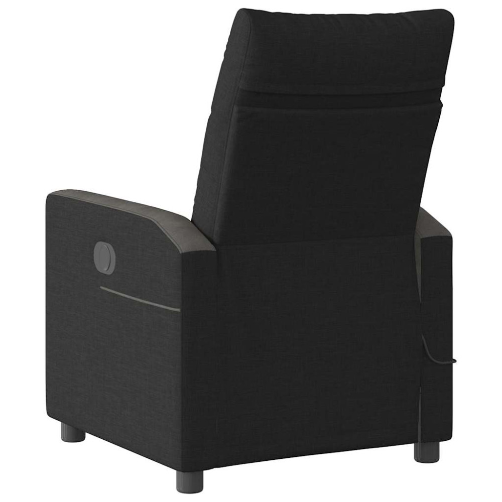Produktbild för Massagefåtölj svart tyg