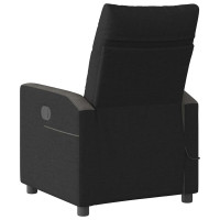 Produktbild för Massagefåtölj svart tyg