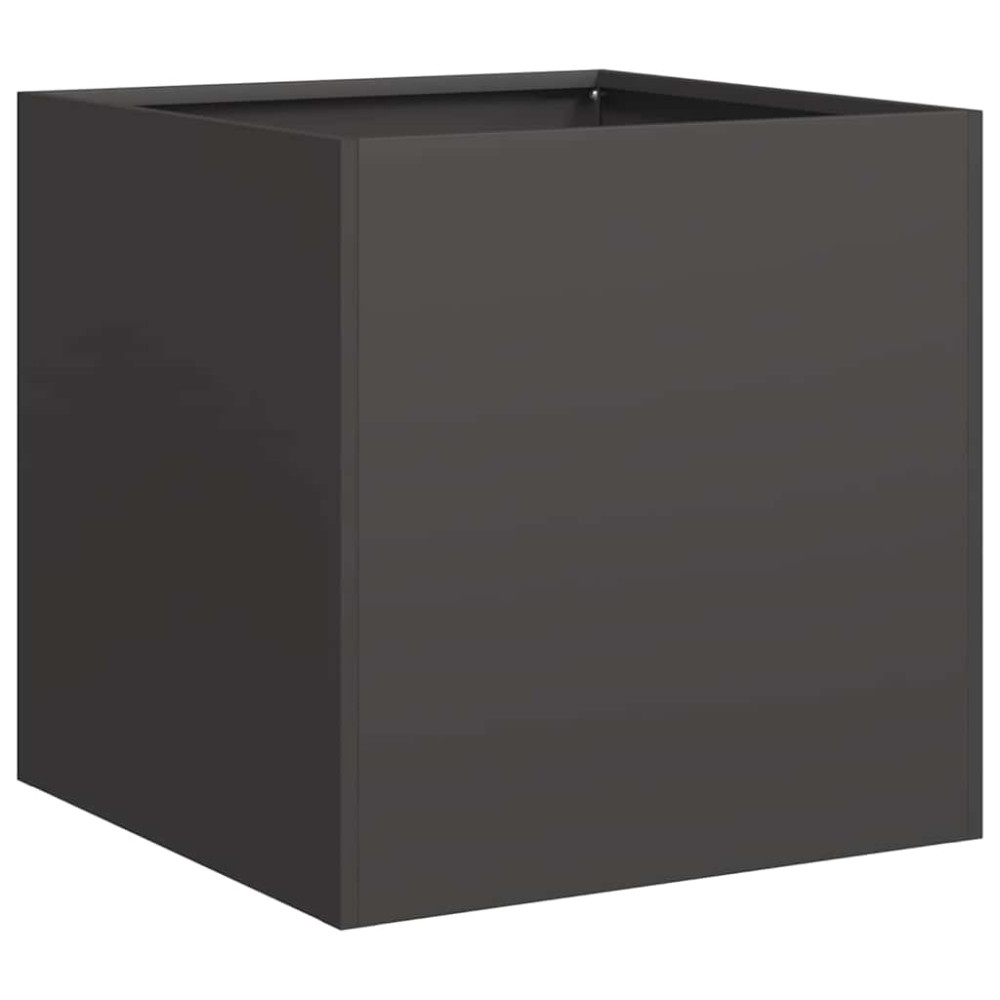 Produktbild för Odlingslåda svart 40x40x40 cm kallvalsat stål