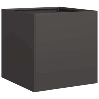 Produktbild för Odlingslåda svart 40x40x40 cm kallvalsat stål