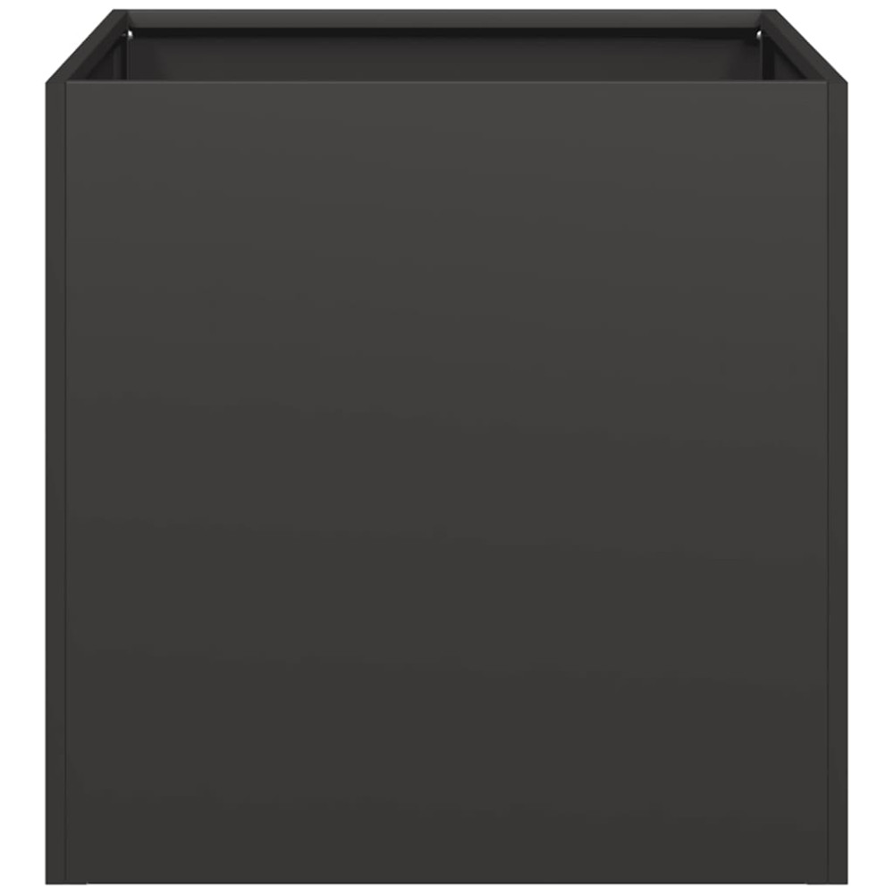 Produktbild för Odlingslåda svart 40x40x40 cm kallvalsat stål
