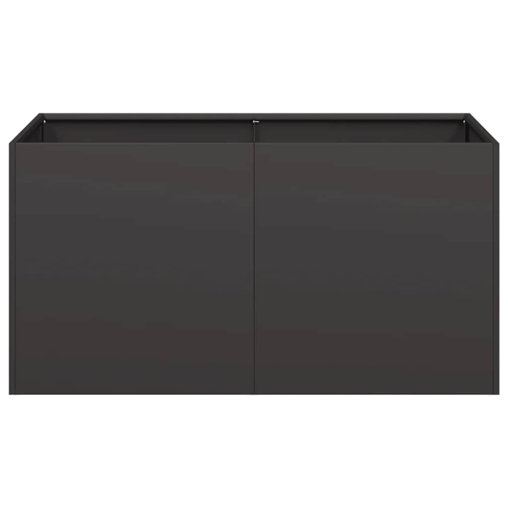 Produktbild för Odlingslåda svart 80x40x40 cm kallvalsat stål