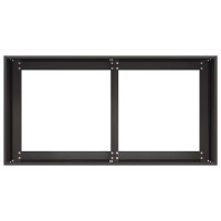 Produktbild för Odlingslåda svart 80x40x40 cm kallvalsat stål