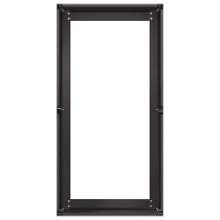 Produktbild för Planteringskärl svart 40x80x40 cm kallvalsat stål