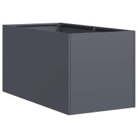 Produktbild för Planteringskärl antracit 40x80x40 cm kallvalsat stål