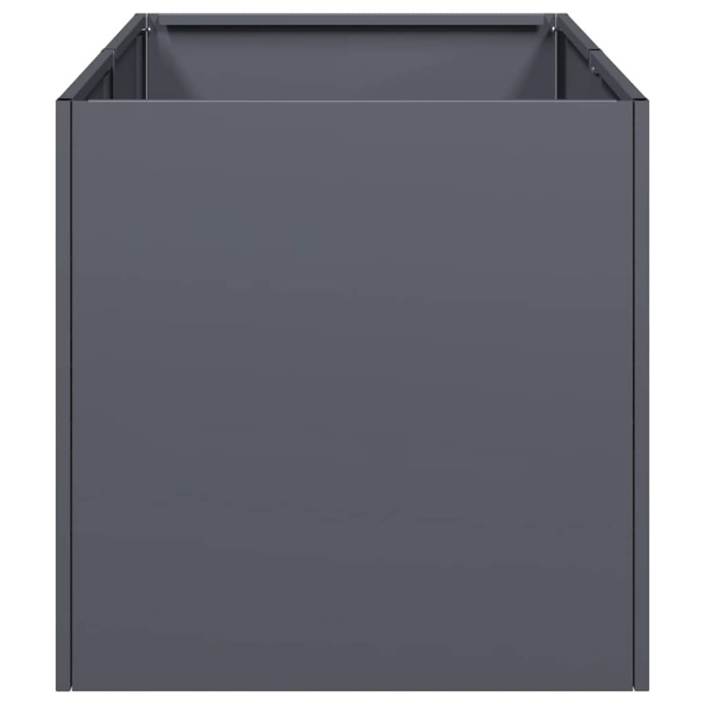 Produktbild för Planteringskärl antracit 40x80x40 cm kallvalsat stål