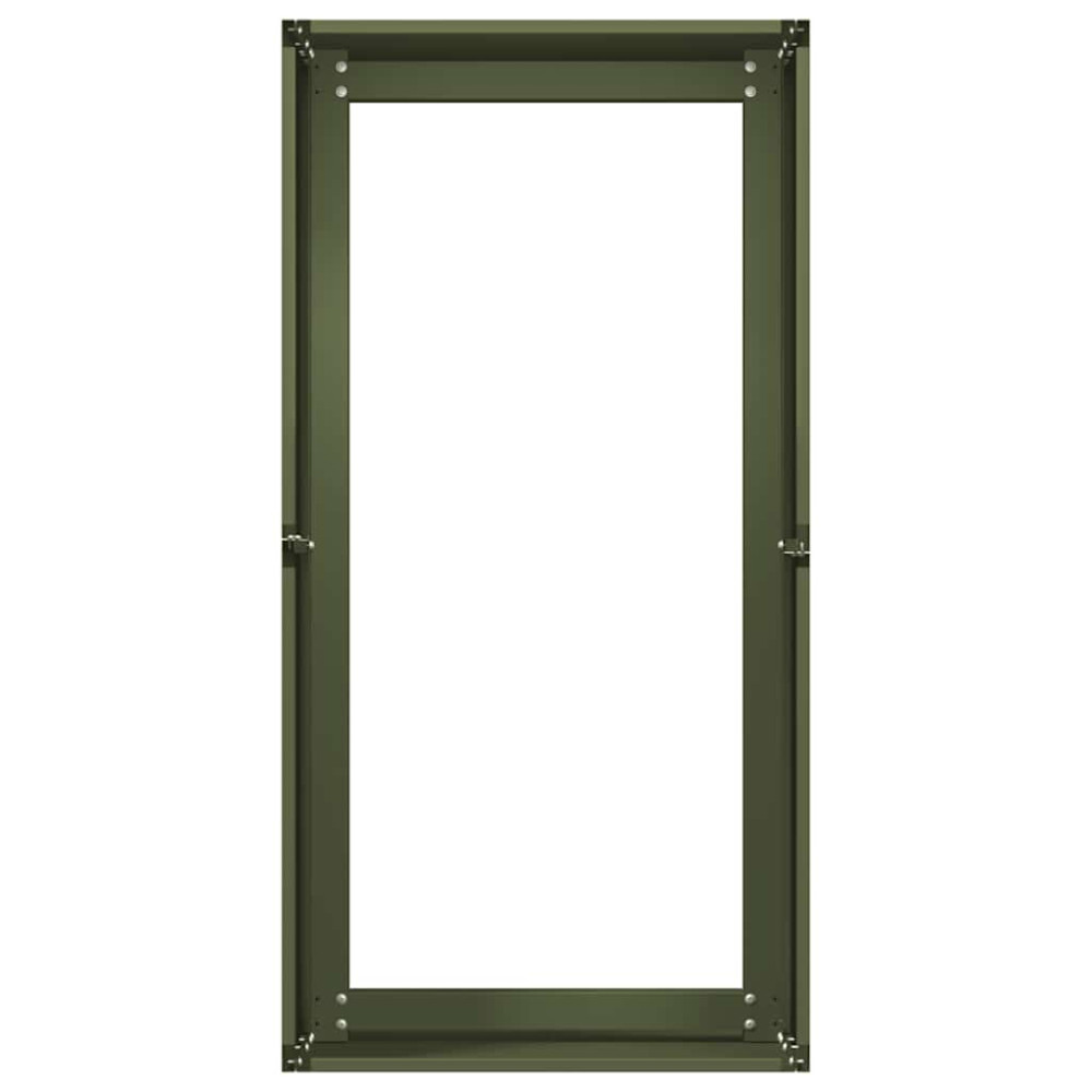 Produktbild för Planteringskärl olivgrön 40x80x40 cm kallvalsat stål