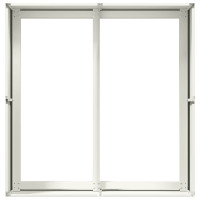 Produktbild för Planteringskärl vit 80x80x40 cm kallvalsat stål