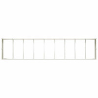 Produktbild för Planteringskärl vit 360x80x40 cm stål