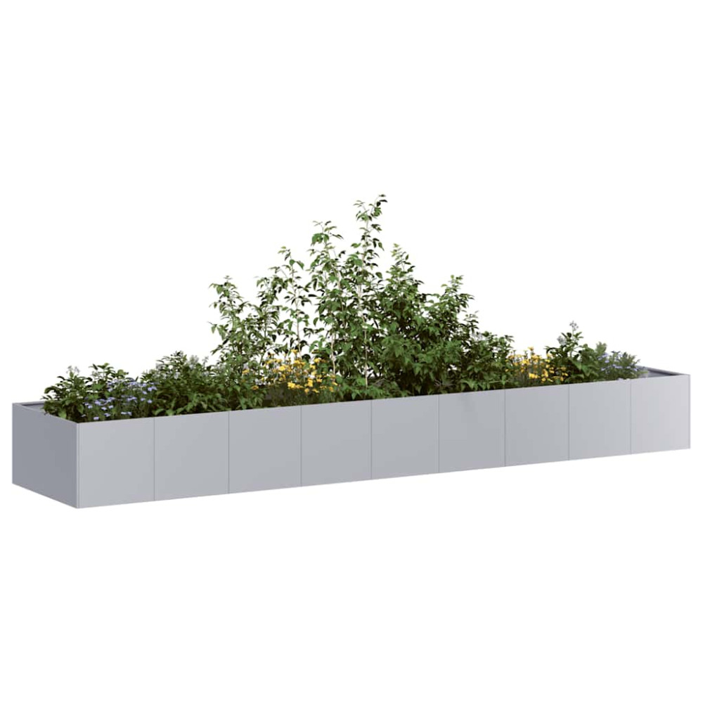 Produktbild för Planteringskärl 360x80x40 cm galvaniserat stål