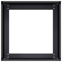 Produktbild för Planteringskärl svart 40x40x30 cm stål