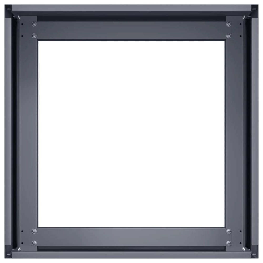 Produktbild för Planteringskärl antracit 40x40x30 cm stål