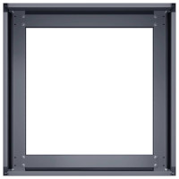 Produktbild för Planteringskärl antracit 40x40x30 cm stål