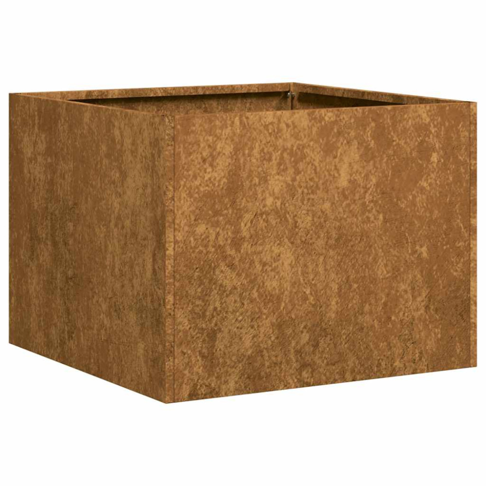 Produktbild för Planteringskärl rostig 40x40x30 cm väderbeständigt stål