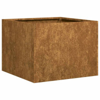 Produktbild för Planteringskärl rostig 40x40x30 cm väderbeständigt stål