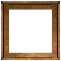 Produktbild för Planteringskärl rostig 40x40x30 cm väderbeständigt stål