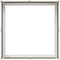 Produktbild för Planteringskärl vit 80x80x30 cm stål