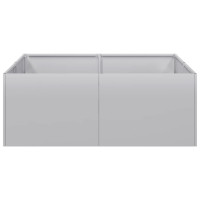 Produktbild för Planteringskärl 80x80x30 cm galvaniserat stål