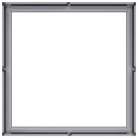 Produktbild för Planteringskärl 80x80x30 cm galvaniserat stål