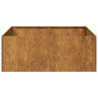 Produktbild för Planteringskärl rostig 80x80x30 cm väderbeständigt stål