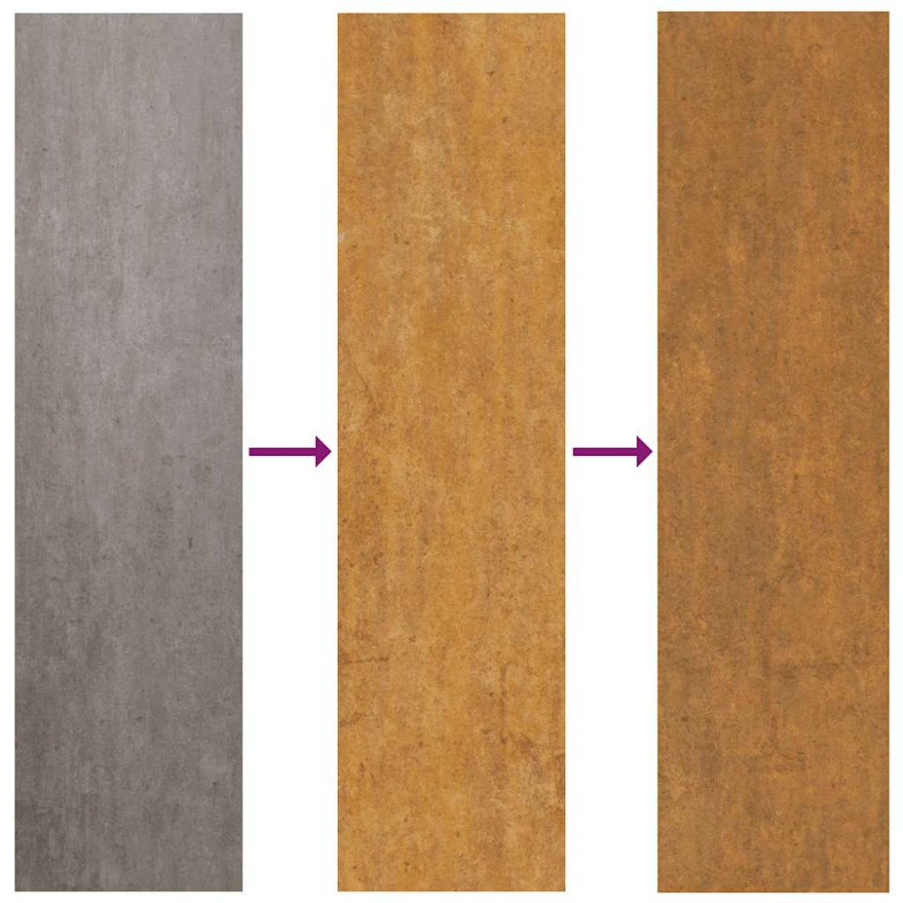 Produktbild för Planteringskärl rostig 80x80x30 cm väderbeständigt stål