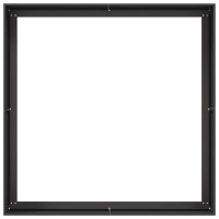 Produktbild för Planteringskärl svart 100x100x40 cm stål
