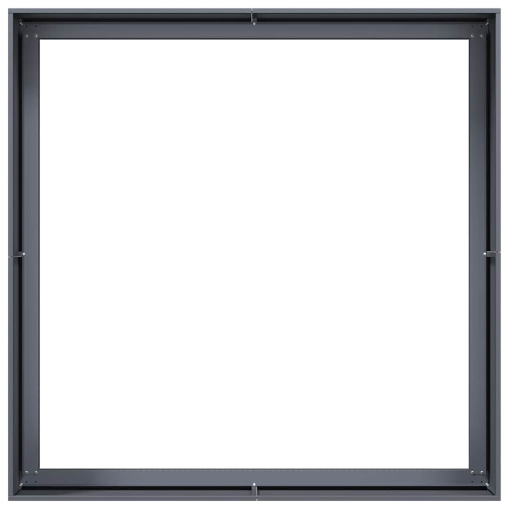 Produktbild för Planteringskärl antracit 100x100x40 cm stål