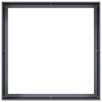 Produktbild för Planteringskärl antracit 100x100x40 cm stål